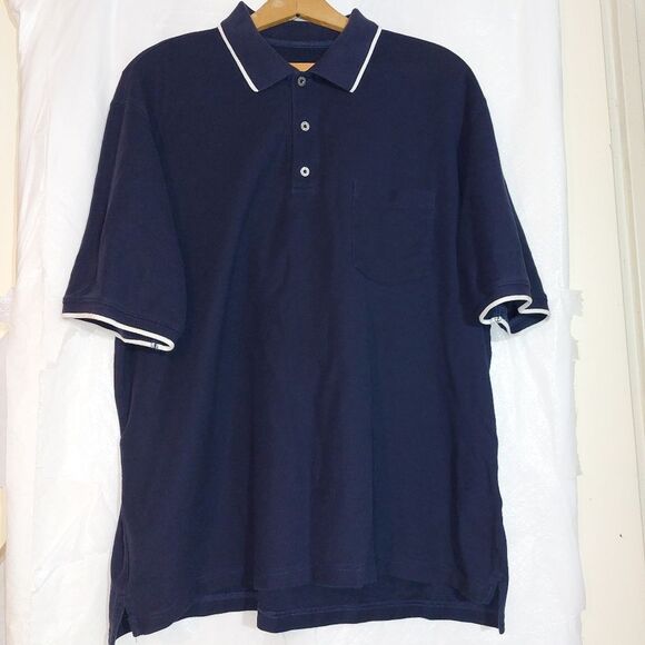 Eddie Bauer Other - Eddie Bauer Men's Cotton Navy Polo Shirt Size L